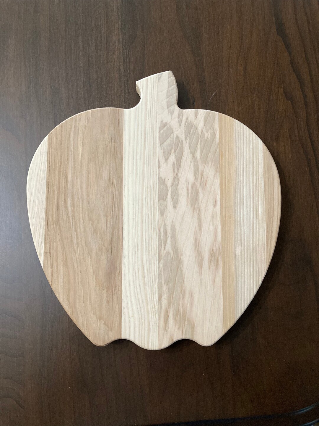 Amish Made Apple Shaped Hardwood Cutting Board - Etsy