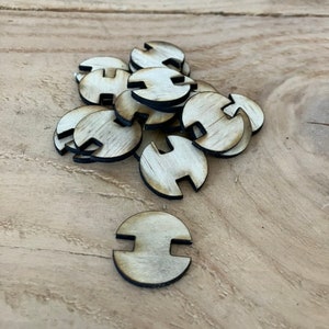 Simple Pom Pom Hat Buttons Removable Holders Wood