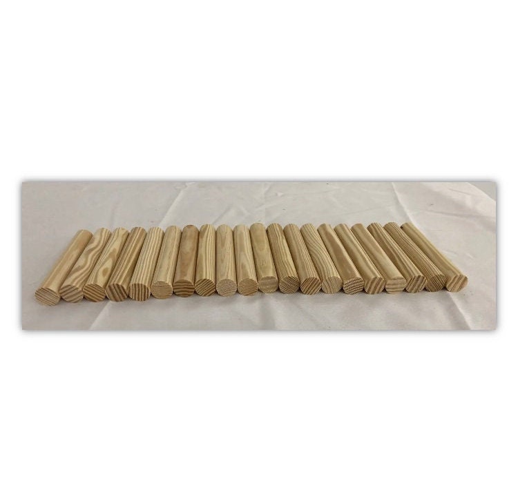 24 Pine Wooden Dowel Rods 7/8 X 24 Multiple Quantities Unfinished Wood  Sticks Crafts. 
