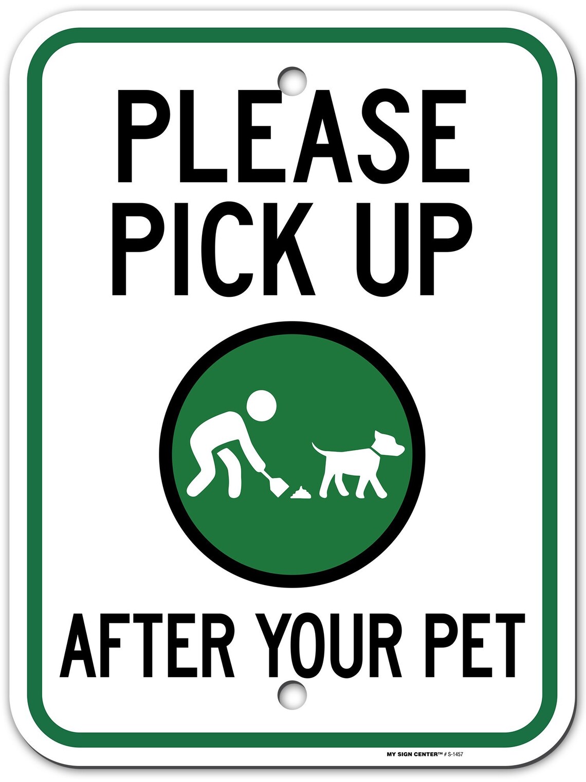 Please Pick Up After Your Pet Sign Pick Up After Your Dog Etsy