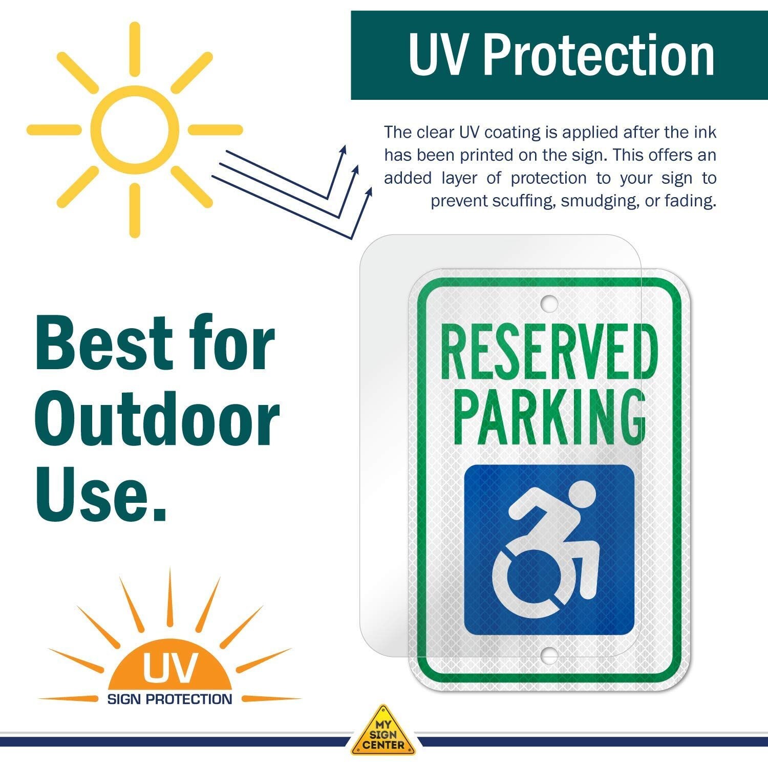 3M Engineer Grade Prismatic .080 Reflective Outdoor Aluminum Van Accessible Handicap Parking Sign by My Sign Center 6 x 12 21122W1-RA 3M Engineer Grade Prismatic .080 Reflective Outdoor Aluminum Van Accessible Handicap Parking Sign by My Sign Center 6 x 12 21122W1-RA