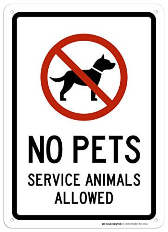 service animal sign