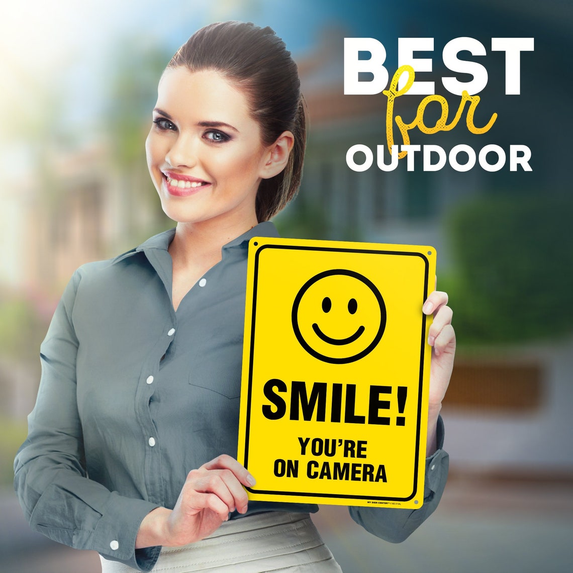 Smile Your on Camera Funny Video Surveillance Sign Made Out Etsy