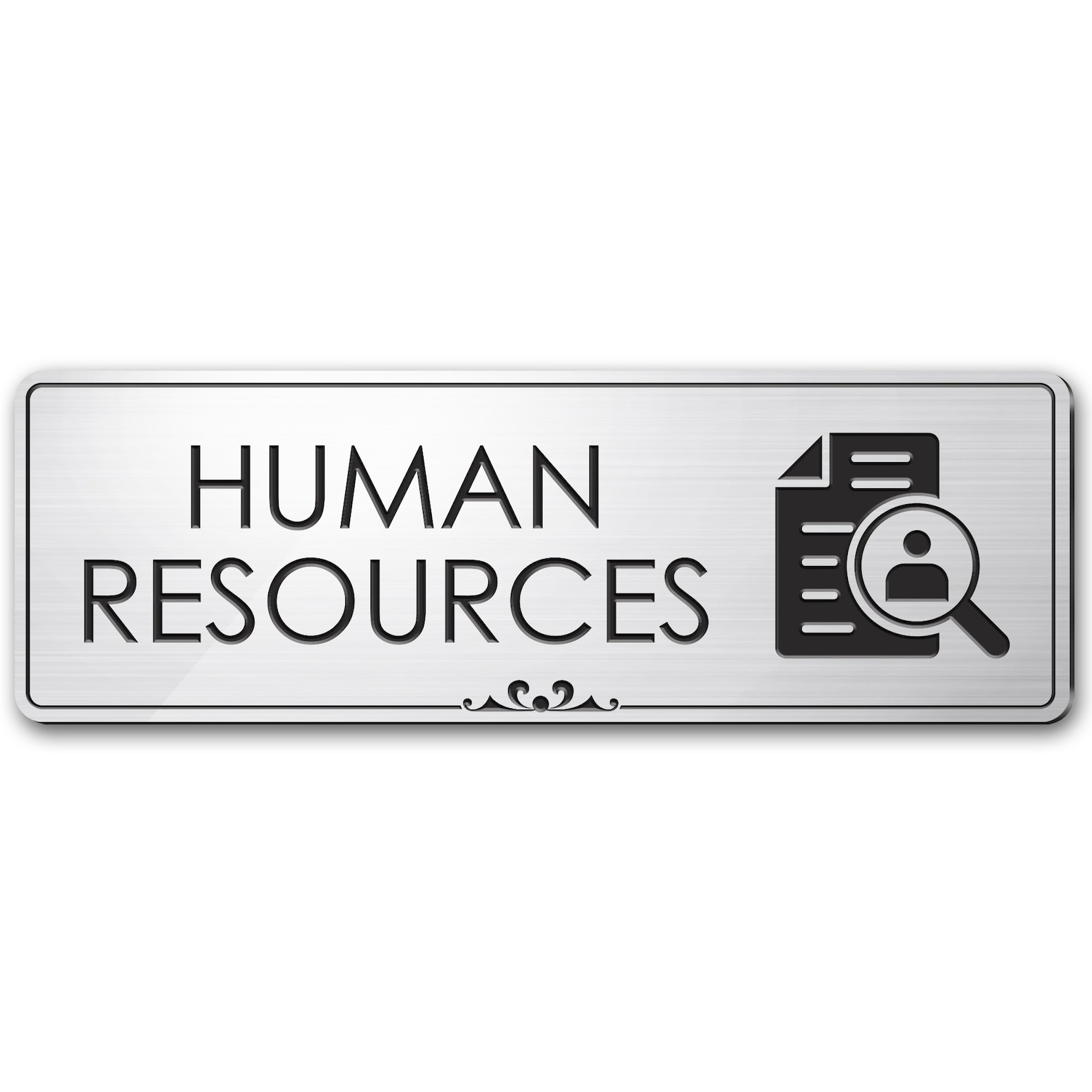 Human Resources Sign for Office Door 3 x 9 Laser Etsy