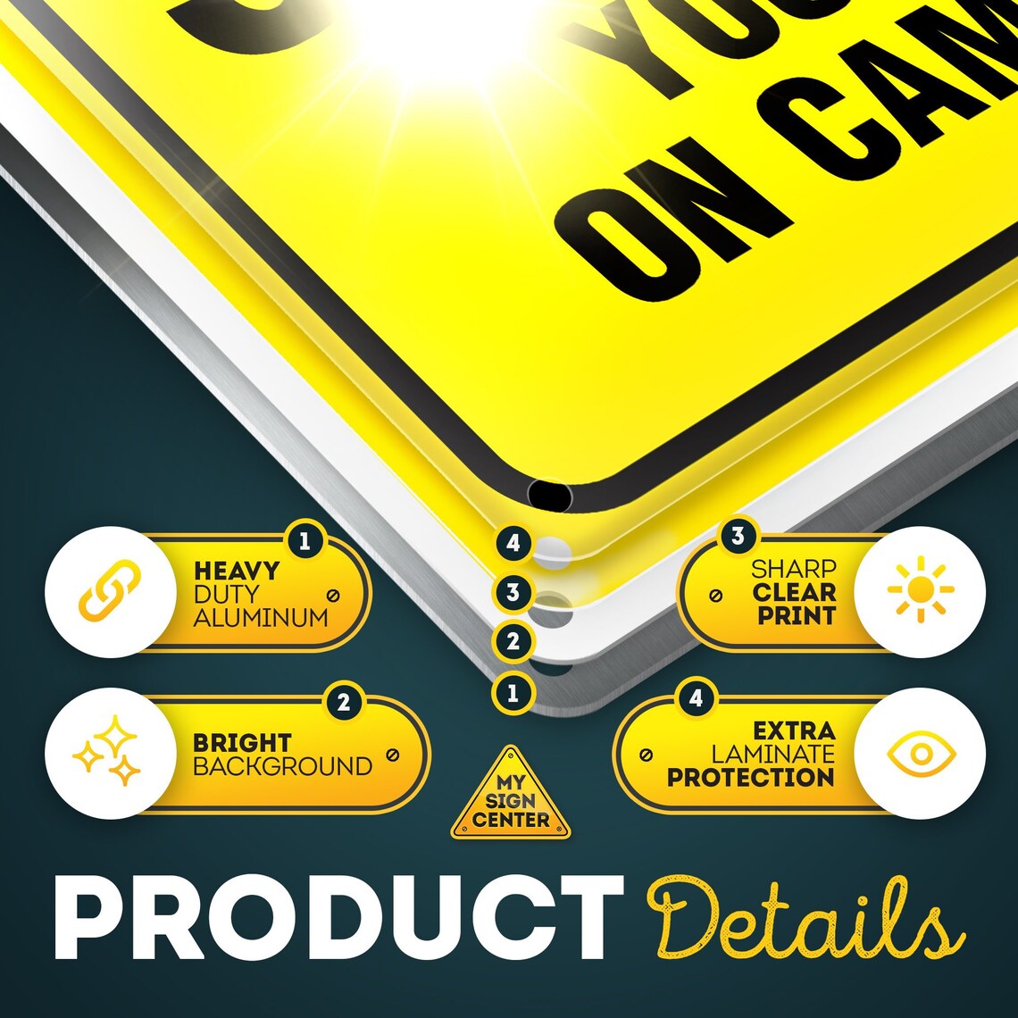 Smile Your on Camera Funny Video Surveillance Sign Made Out Etsy