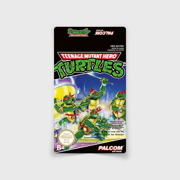 NES Label: Teenage Mutant Hero Turtles