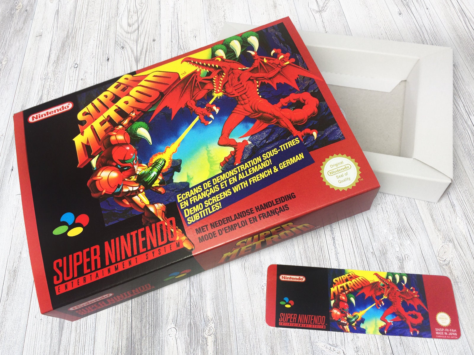 SNES ボックス: スーパーメトロイド [FAH] - Etsy 日本