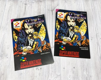 SNES Game booklet: Castlevania Vampire's Kiss [EUR]