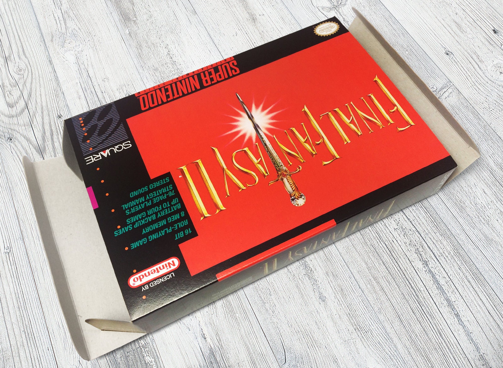 SNES Box: Final Fantasy II [USA] - Etsy