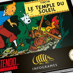SNES Box: Tintin Le Temple Du Soleil [FAH] - Etsy