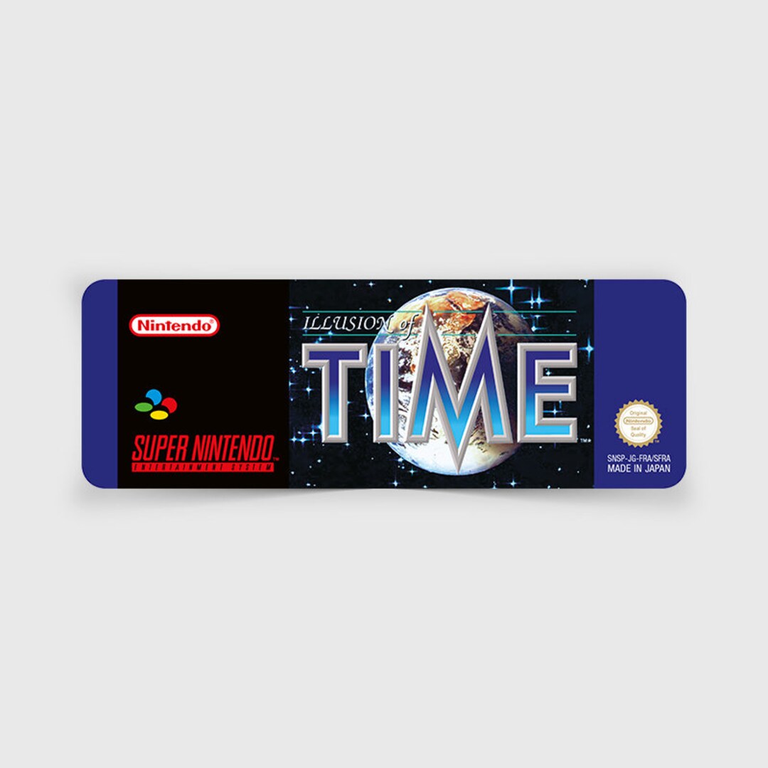 Time Slipsnes Label SNES Label: Illusion of Time - Etsy