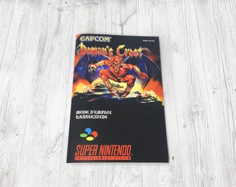 SNES Game booklet: Demon&#39;s Crest