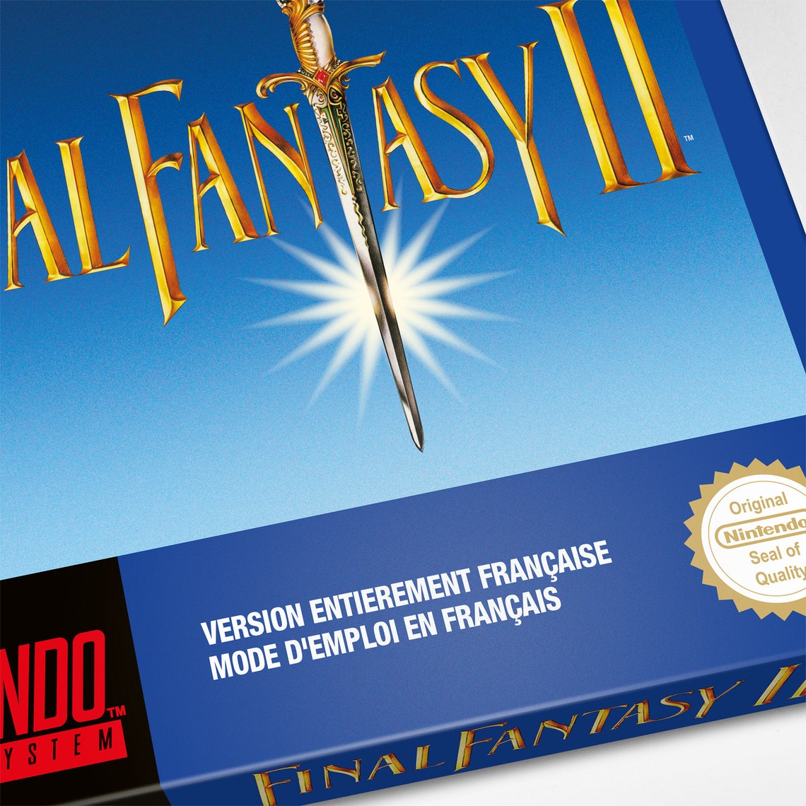 Boîte SNES Final Fantasy II - Custom France - Boîte Seule Jamais Utilisée