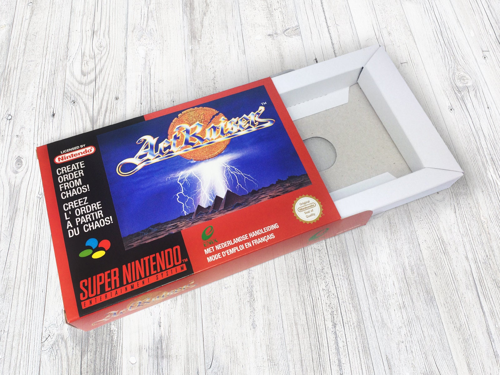 SNES Box: Actraiser - Etsy