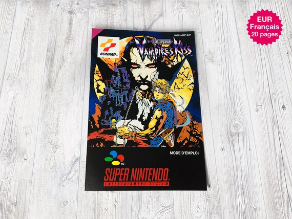 SNES Game Booklet: Castlevania Vampire's Kiss [EUR] - Etsy