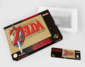 The Legend of Zelda Link to the Past [player's Choice] | NTSC | Super  Nintendo | SNES | En | Reproduction Box and Inner Tray - Etsy