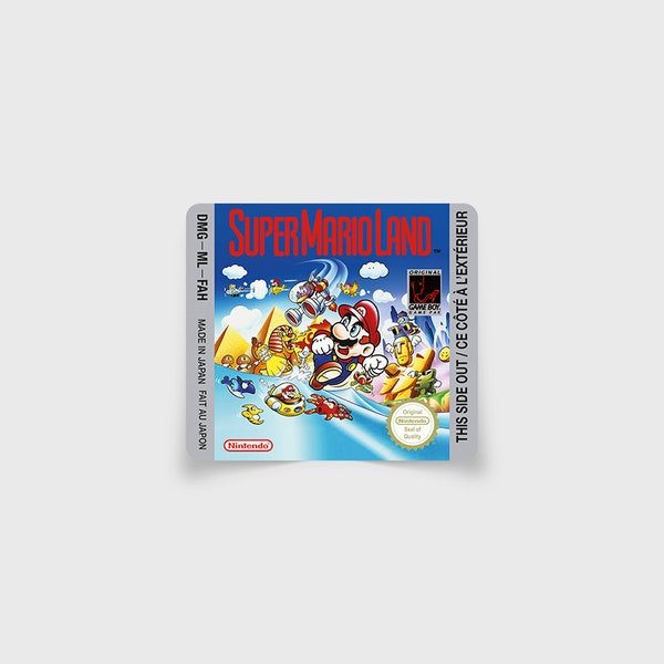 Étiquette Game Boy : Super Mario Land [FAH]