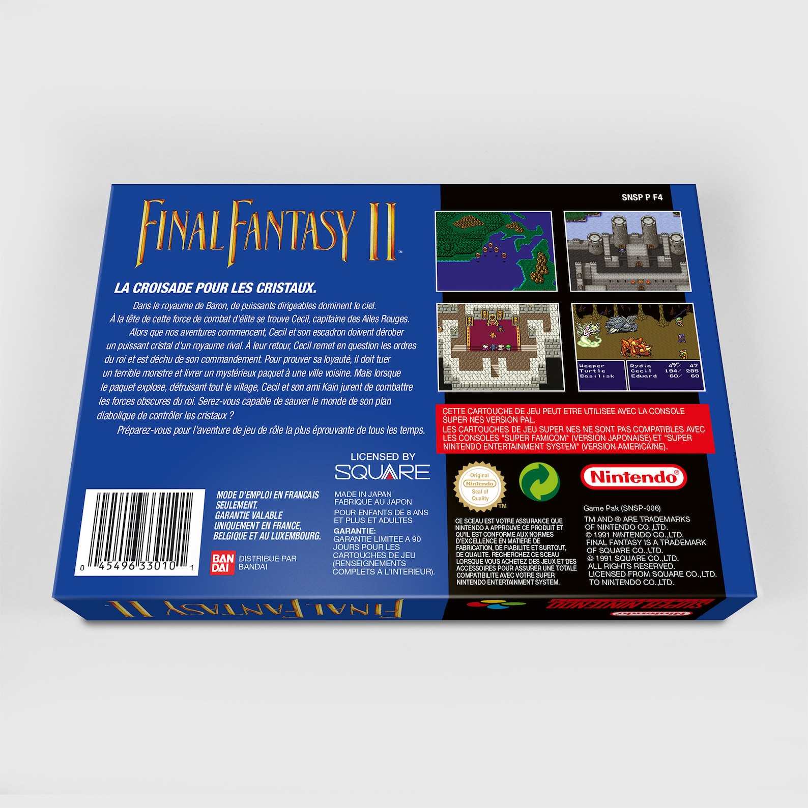 SNES Box: Final Fantasy II [fra-custom] - Etsy