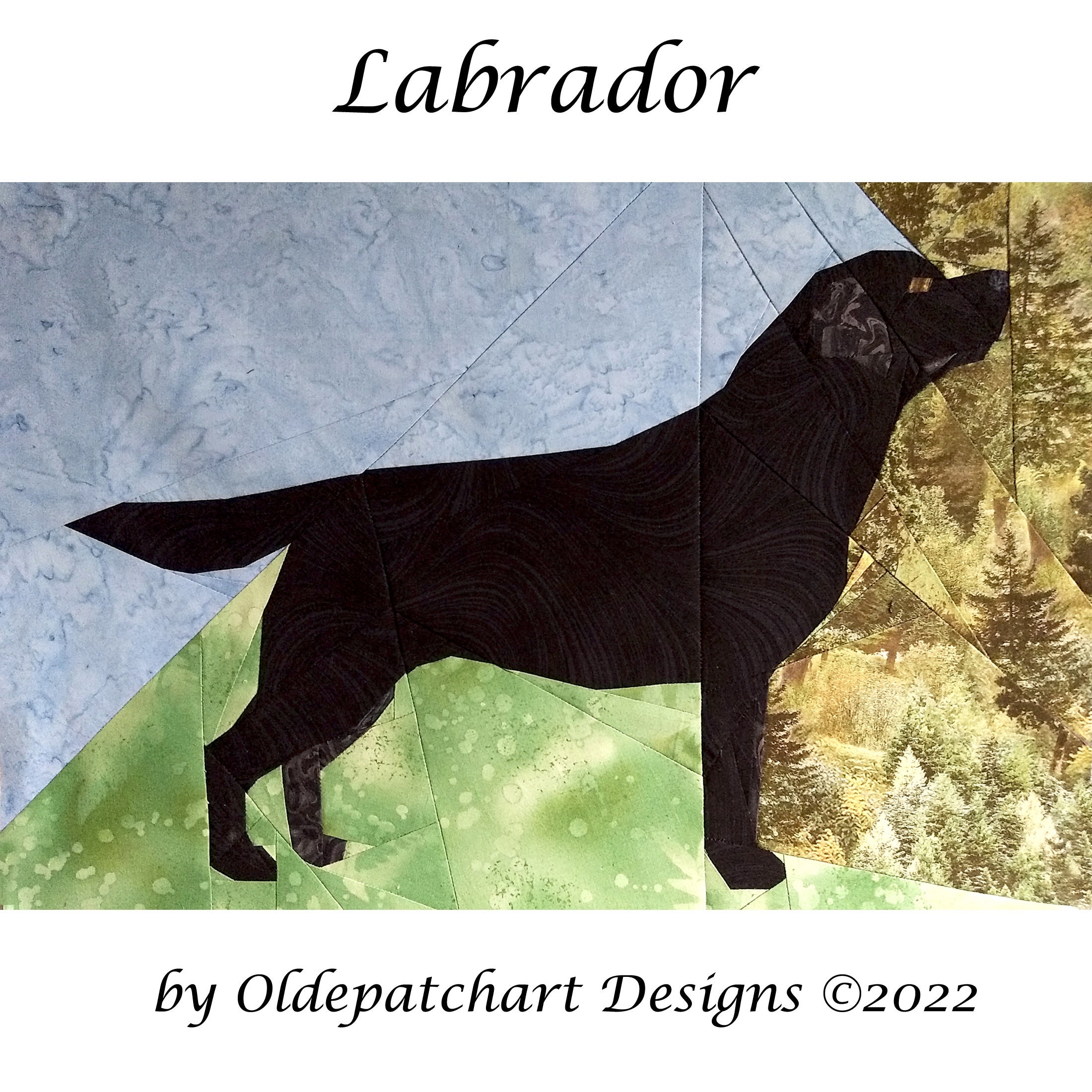 Labrador Pattern Printable Labrador Foundation Paper Piecing Pattern - Etsy