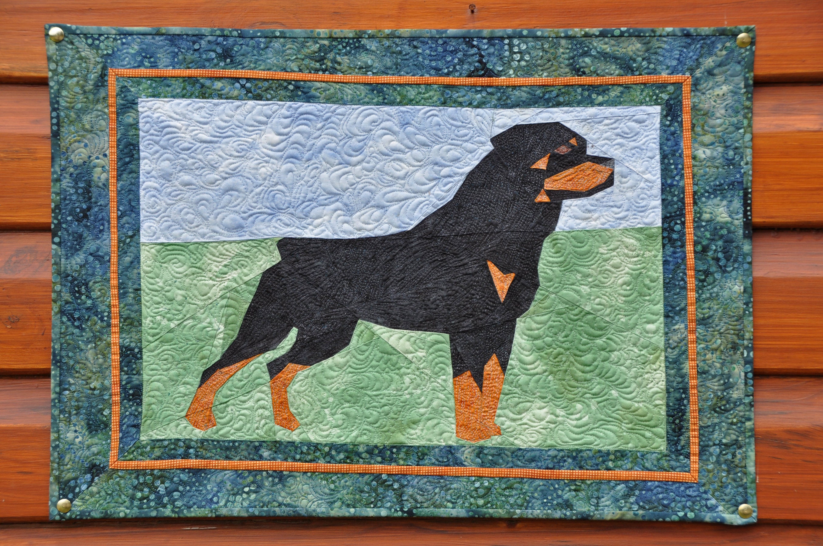 Rottweiler Male Docked Tail Foundation Paper Piecing Pattern - Etsy