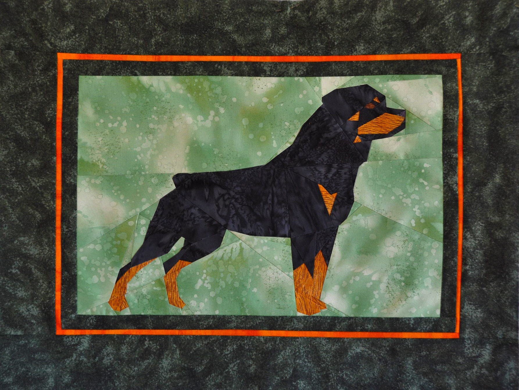 Rottweiler Male Docked Tail Foundation Paper Piecing Pattern - Etsy