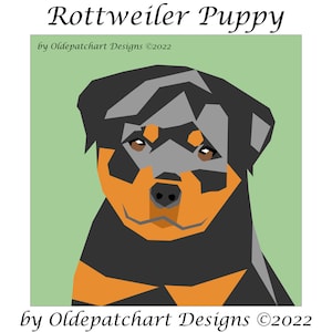 Rottweiler Puppy Foundation Paper Piecing Pattern
