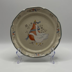 SET OF 4 International Tableworks Marmalade Salad Plate, Duck, Geese Dinnerware, Cottagecore Kitchen, Vintage Kitchen, Japan Stoneware