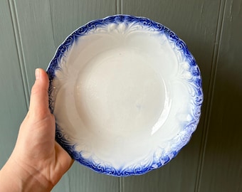 Antique Blue and White Bowl | 7.5'' Decorative Bowl | French Country Home Decor