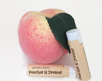All Natural Lip Balm, Moisturizing Lip Balm, Lip Care, Handmade Lip Balm: Peaches N Dreams
