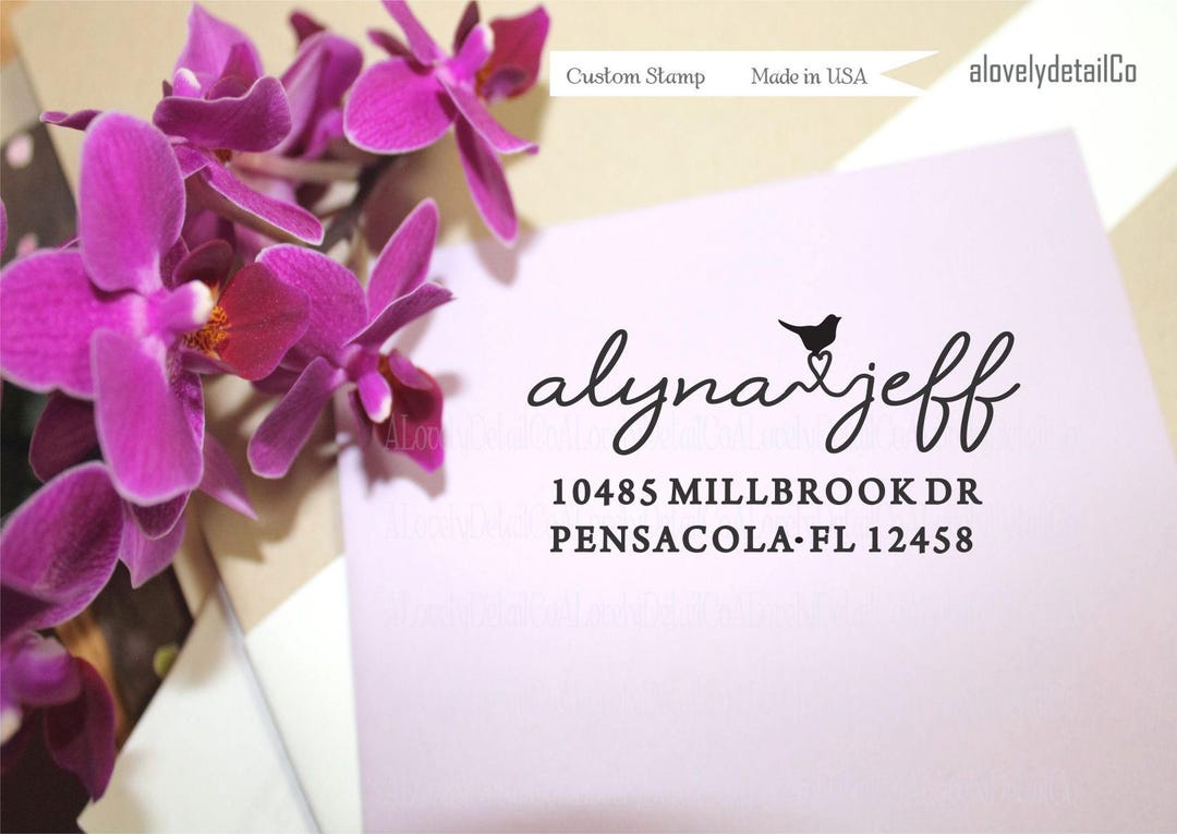 Personalized Return Address Stamp: Self-inking Custom Design - Etsy