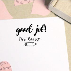 Teacher Stamp Personalized stamp  rubber stamp self ink Teacher stamp
