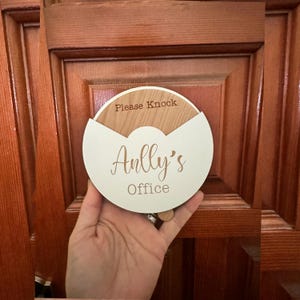 Personalized Office Door Sign Therapists In/Out  Plate for Teachers Home Office  or Business