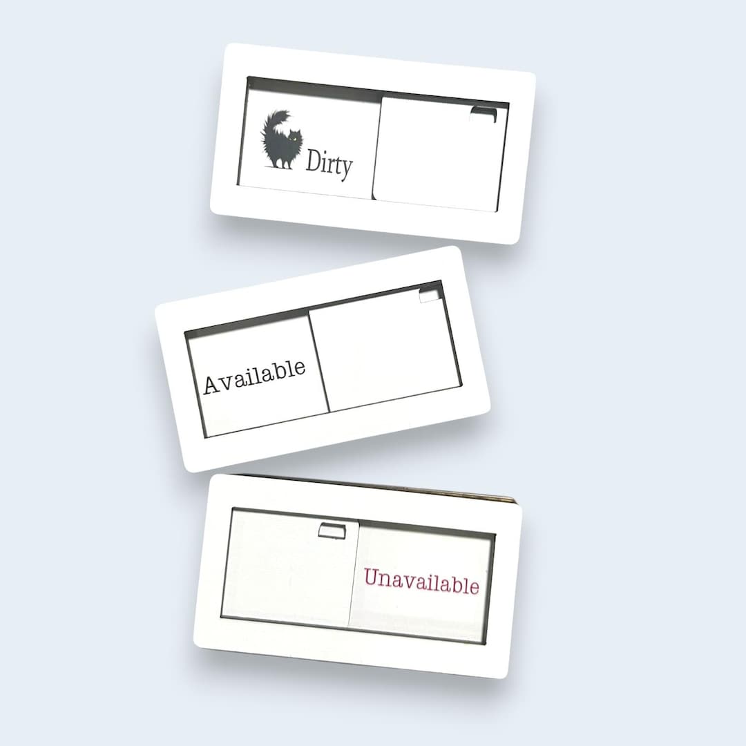 Door Sign Sliding Available/unavailable Office Plaque - Etsy