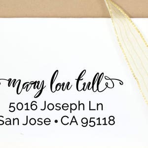 Personalized Return Address Stamp, Wedding Rubber Stamp, Script Custom Address, Housewarming gift