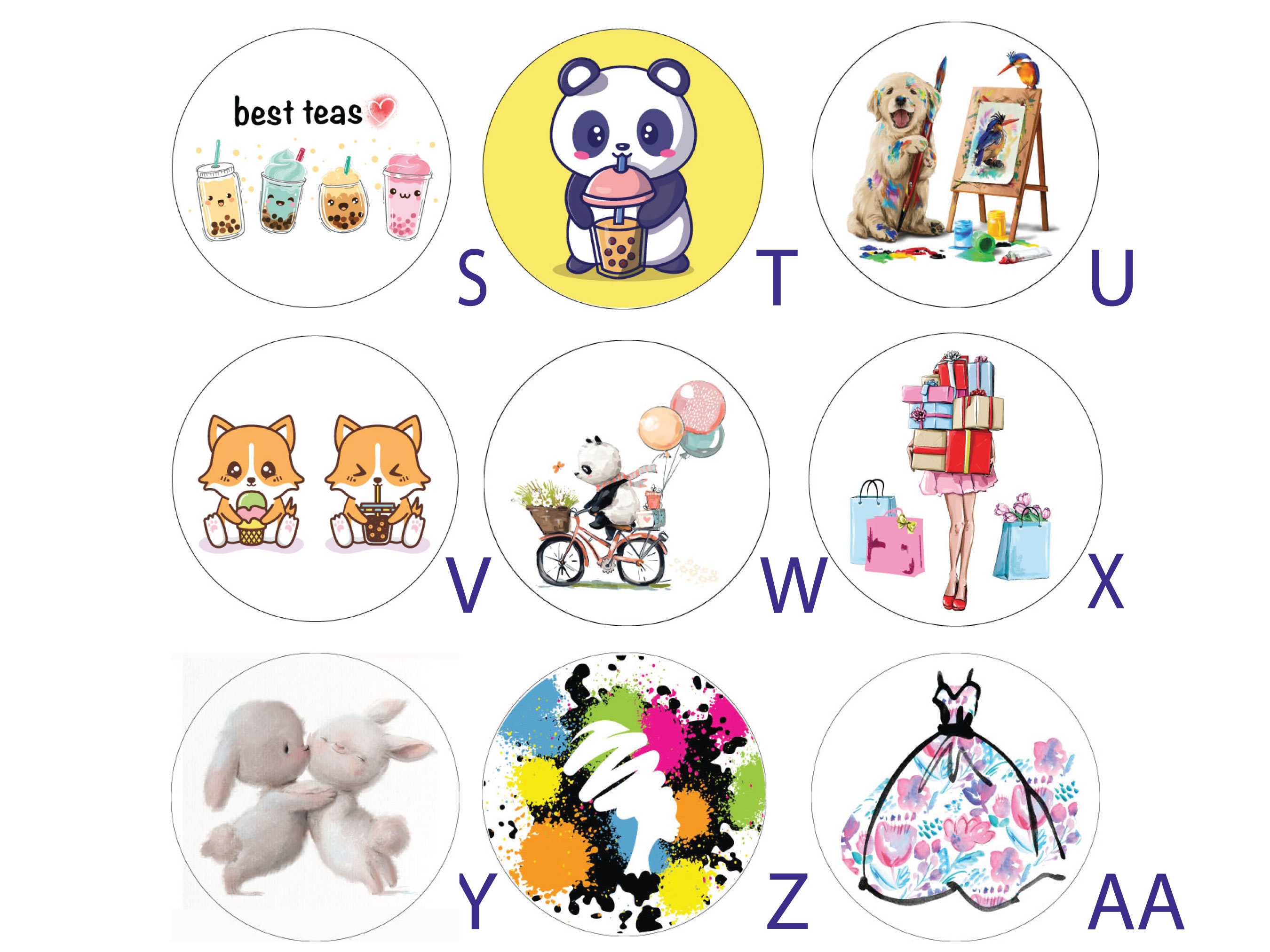 X48 Fashion Scrapbook Planner Stickers - Choose! Shoes