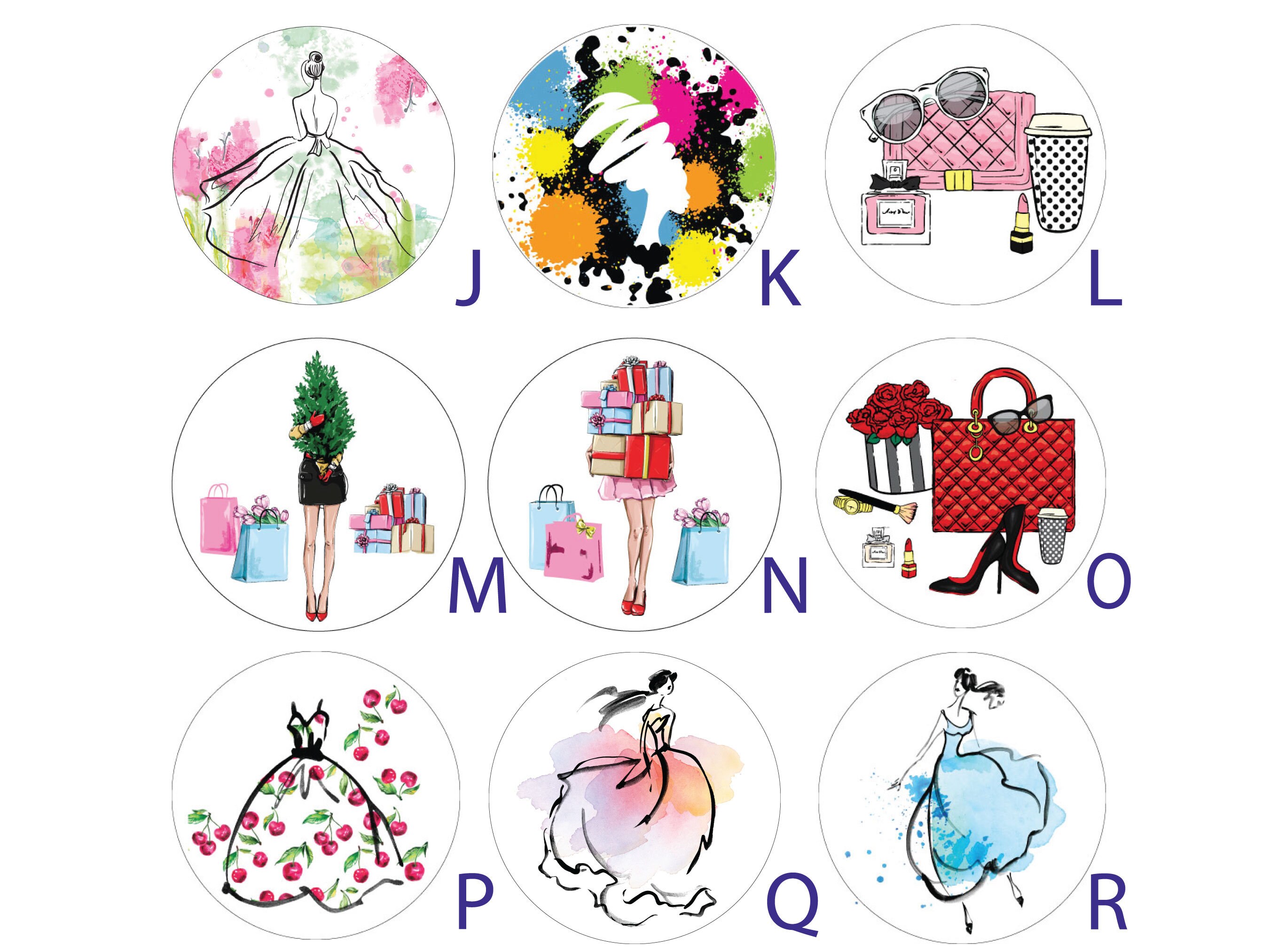 X48 Fashion Scrapbook Planner Stickers - Choose! Shoes