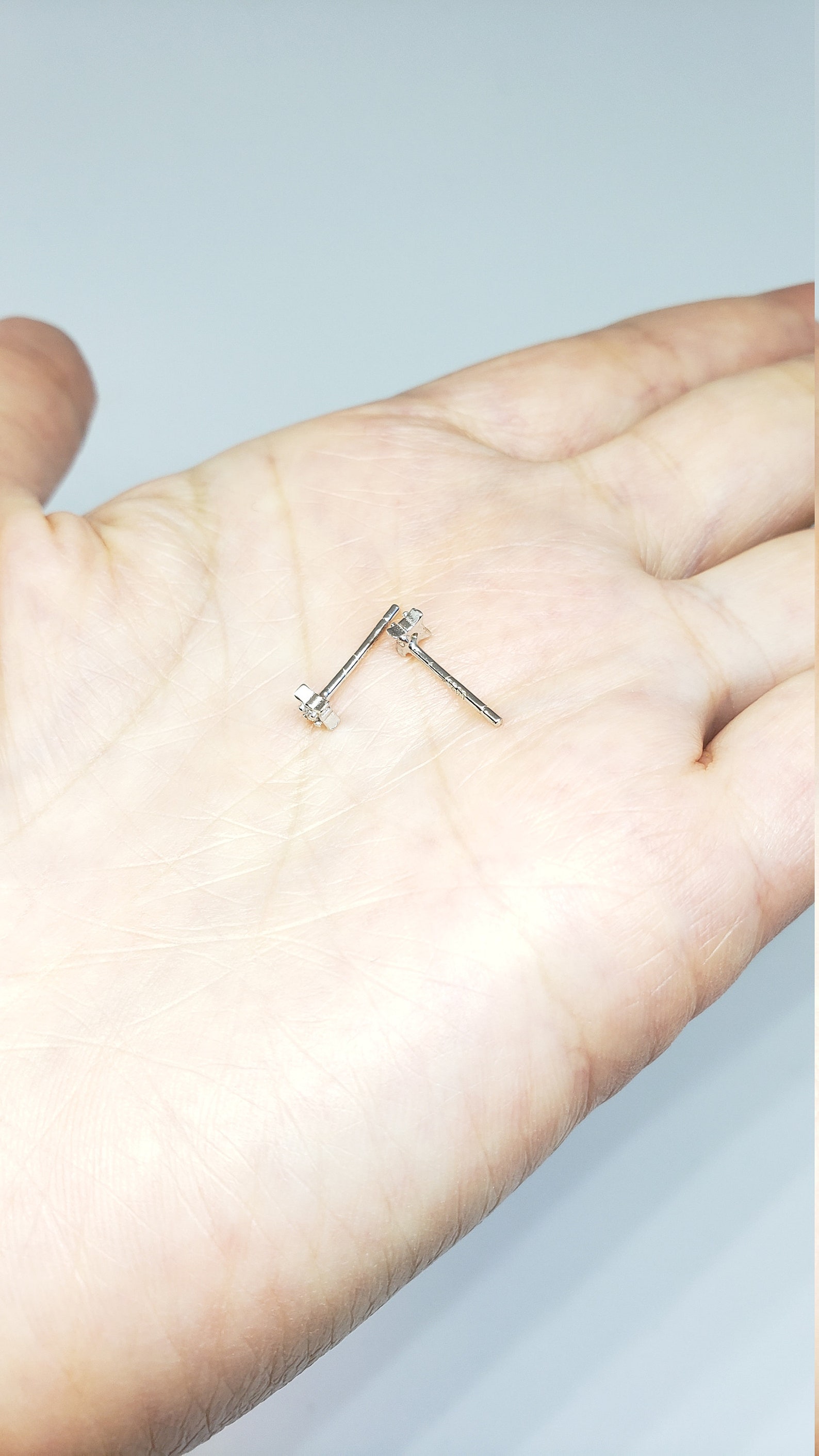 Sterling Silver Geometric Pyramid Triangle Shaped Dainty Cute | Etsy