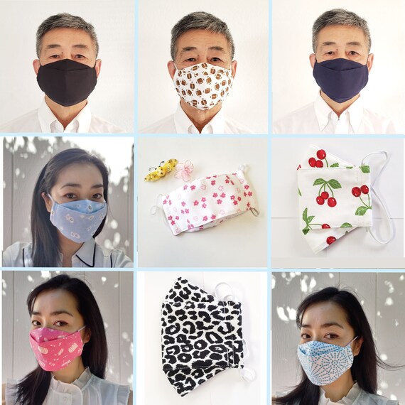 Double-Sided Adult Washable Cloth Masks (Blue Louis Vuitton