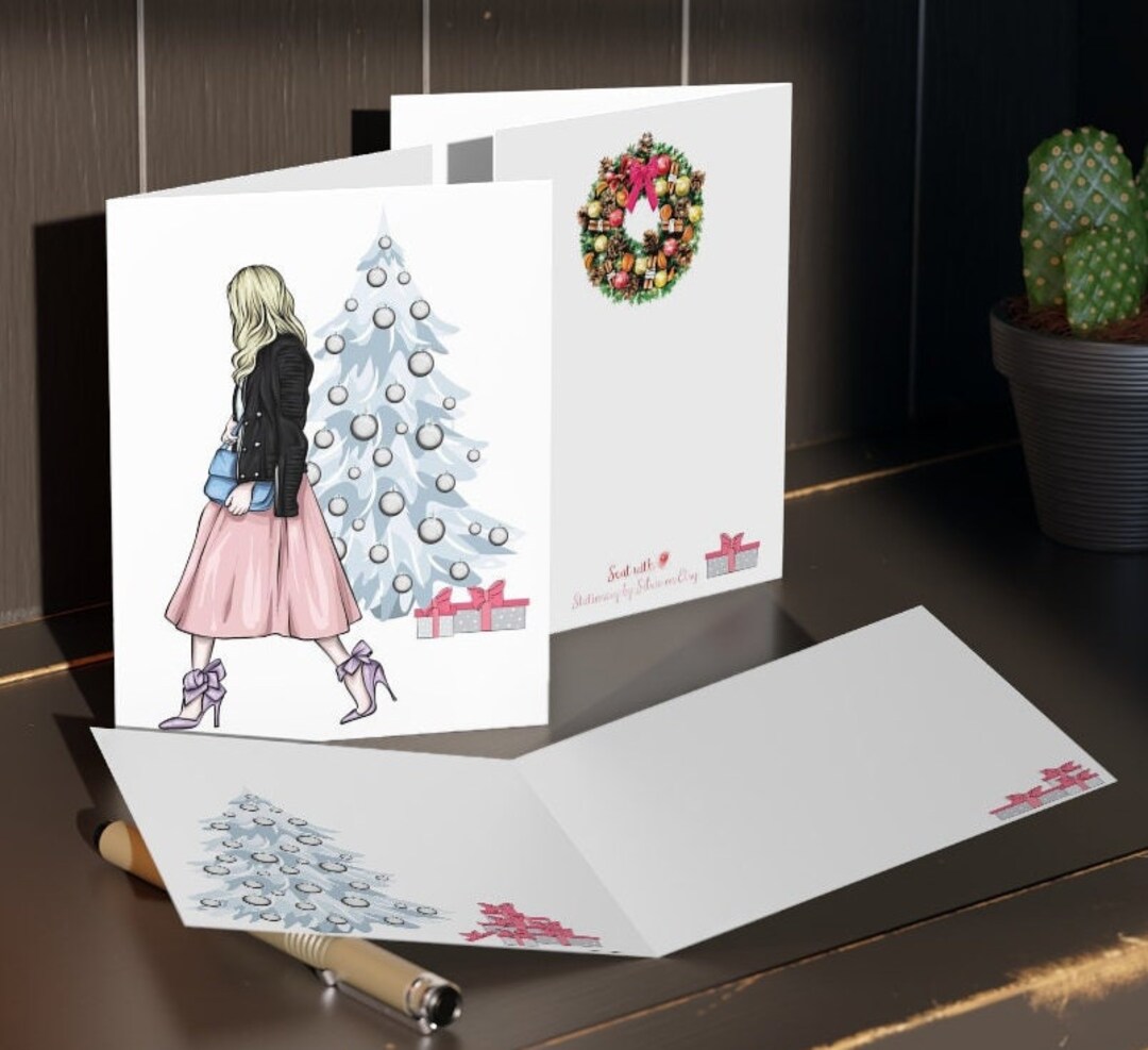 Single Lady Christmas Card 