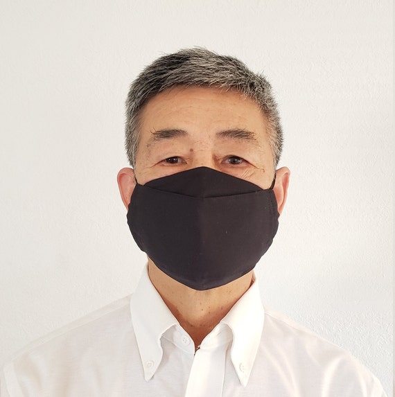 Black Acrylic Face Mask Chain - Pocket Square Clothing