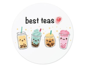 Bubble Tea Stickers Best Teas Boba Tea Stickers Fashion Girl Stickers Mix Match and Choose your own bundle!