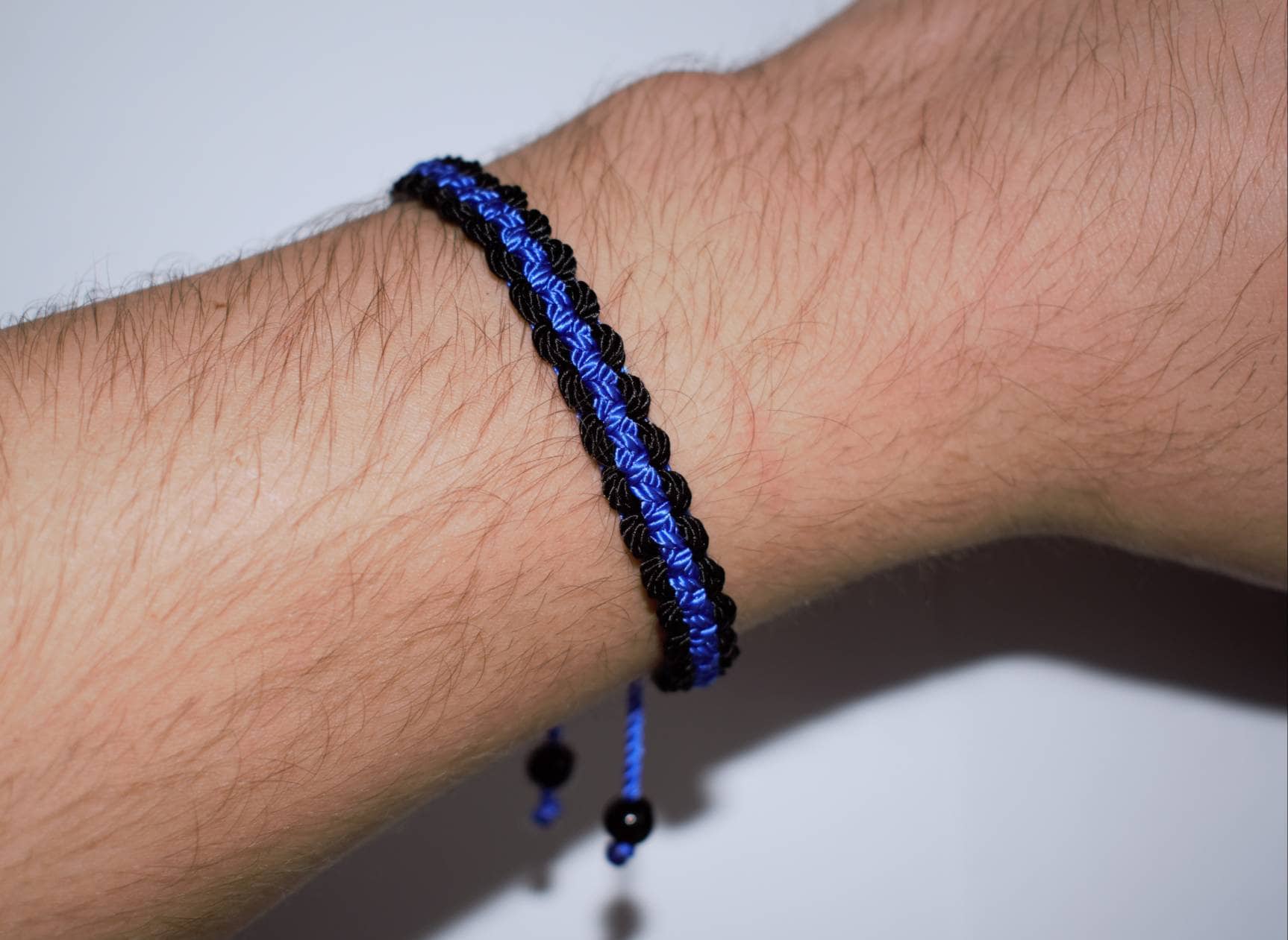 Thin Blue Line Bracelet Police Bracelet Thin Blue Line Etsy