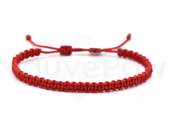 ANKLET -good luck red string Anklet, braided red string anklet, evil eye protection charm, new, adjustable