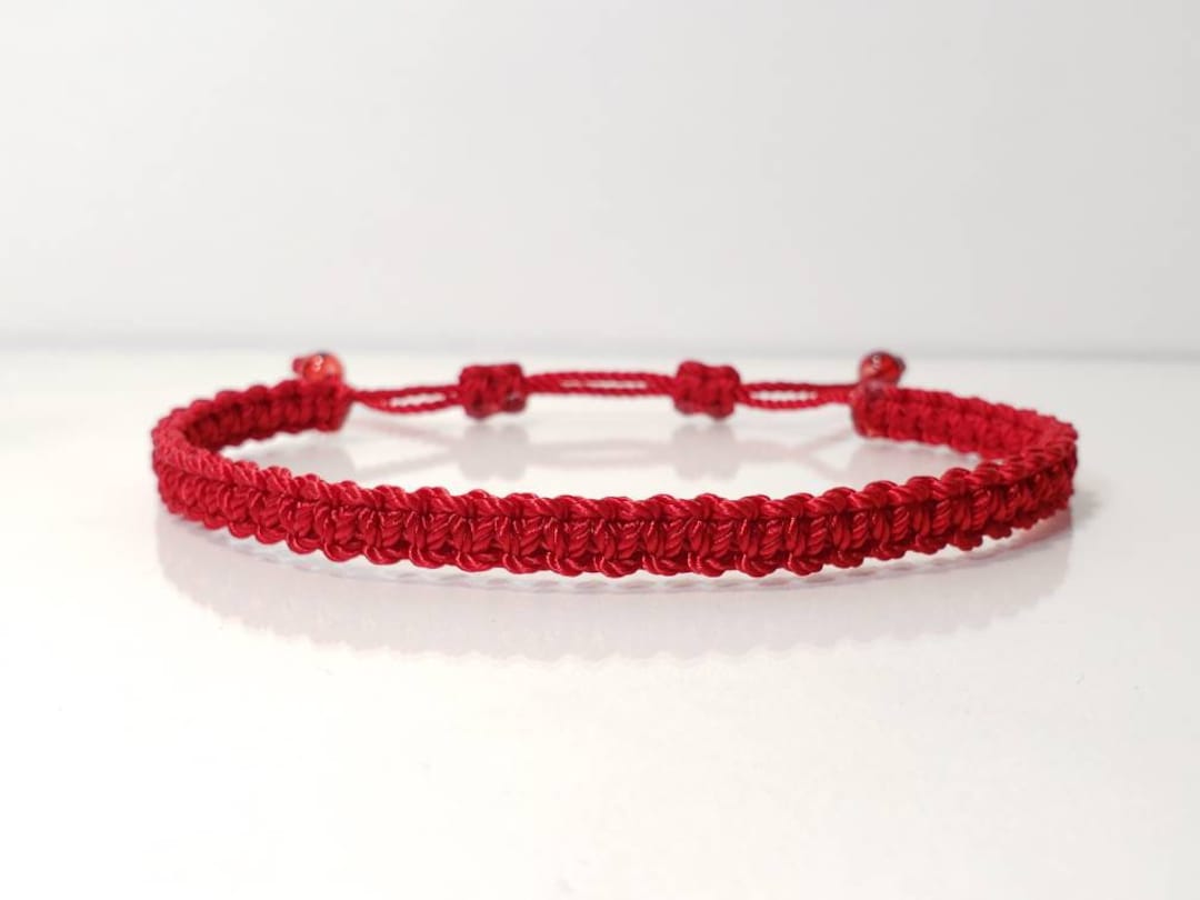 ANKLET good Luck Red String Anklet, Braided Red String Anklet, Evil Eye