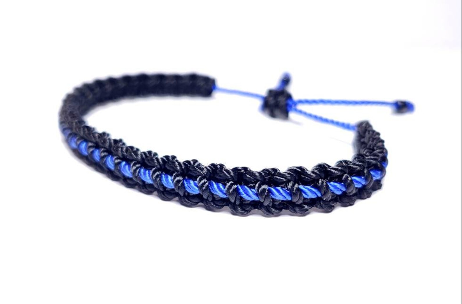 Thin Blue Line Police Bracelet New Police Bracelet Thin Blue Etsy