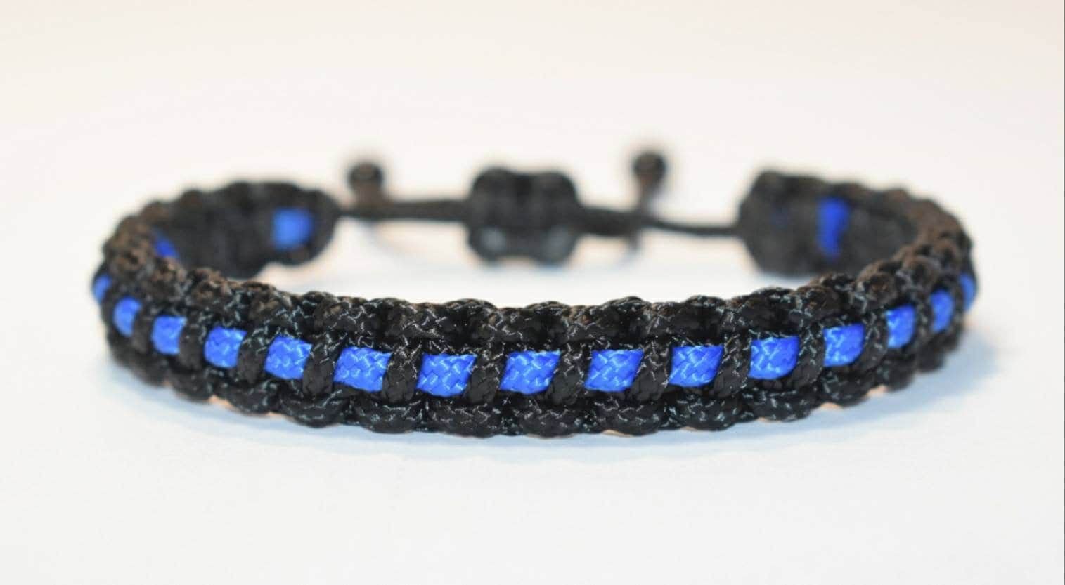 Police Thin Blue Line Bracelet Police Bracelet Thin Blue Etsy