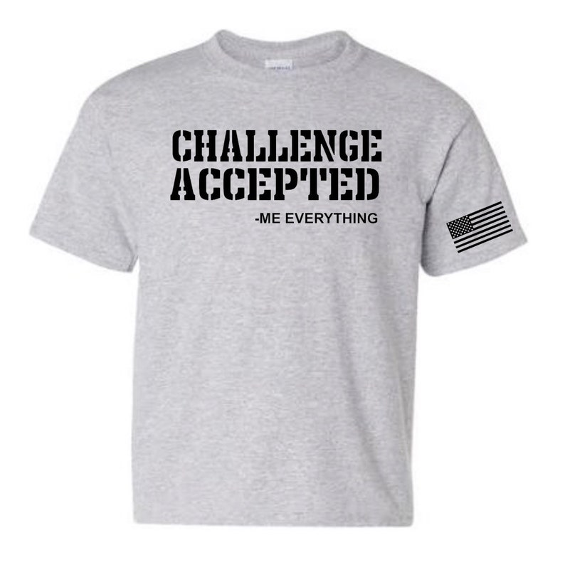 KidsToddlers Challenge Accepted Graphic Tee