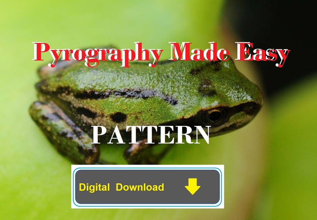 Papific Tree Frog Pyrography Pattern Wood Burning Pattern Digital ...