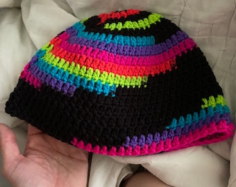 Multi-Colored Brick Beanie