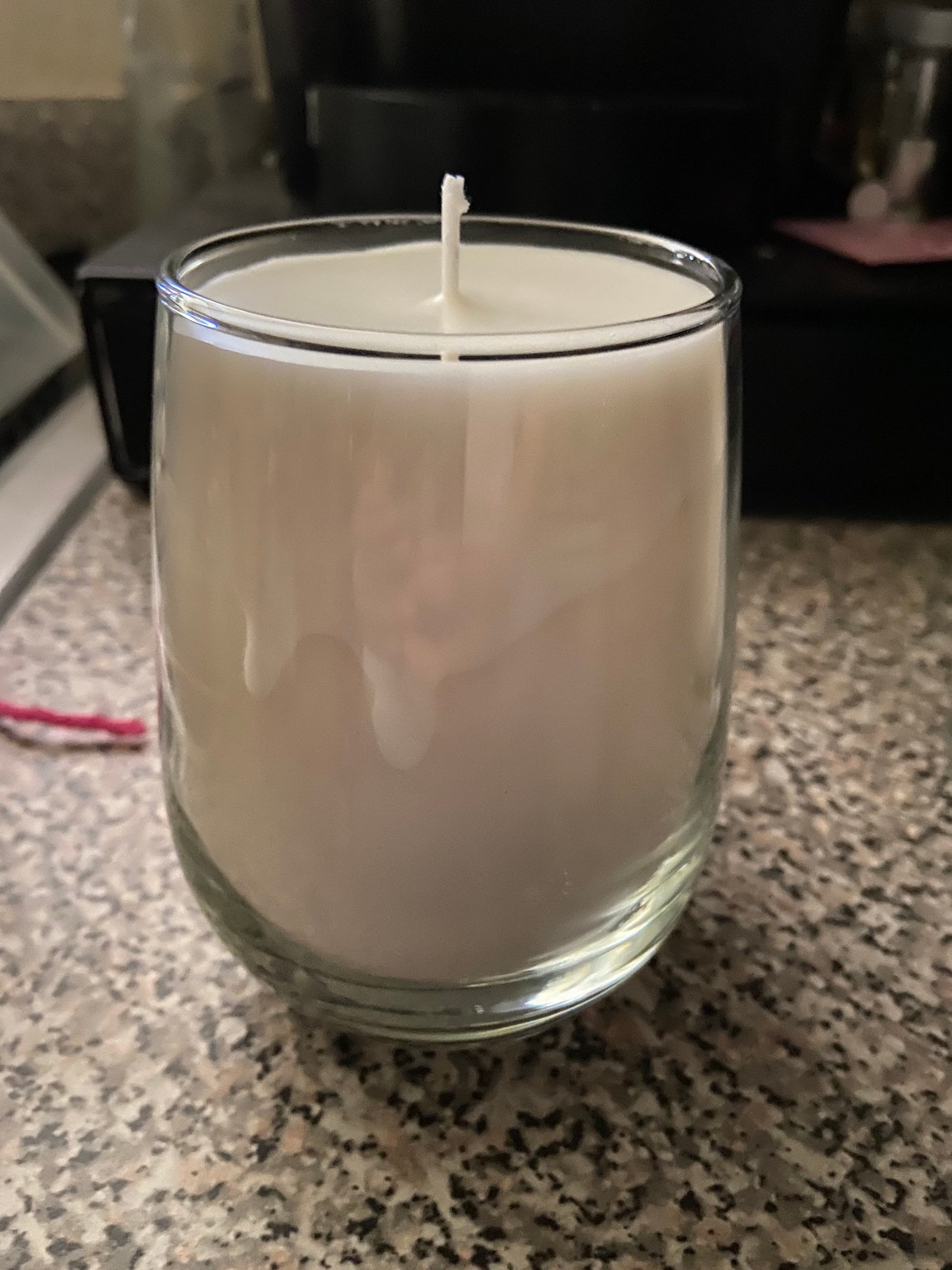 Handmade Stemless Wine Glass Candle Etsy